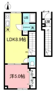 東京都板橋区小茂根4【アパート】の間取り