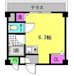 スペリオルWASEDA【1階】の間取り