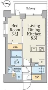クレストコート大岡山【3階】の間取り