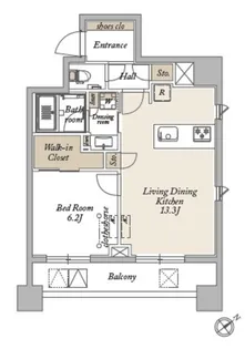 WATOREI白金【4階】の間取り