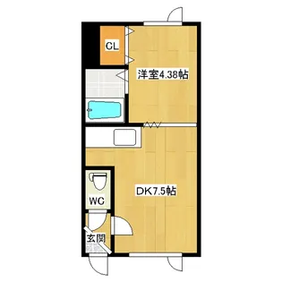 吉野ハイツ2【1階】の間取り