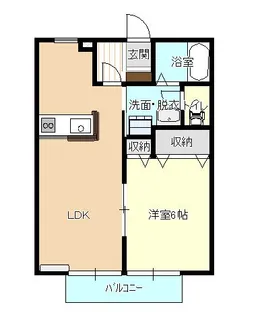 ウェルヴィラII【1階】の間取り