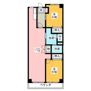 日比野マンション【2階】の間取り