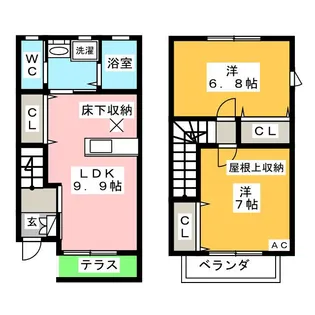 シーアイエス竜神Bの間取り
