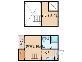 メリュート【2階】の間取り