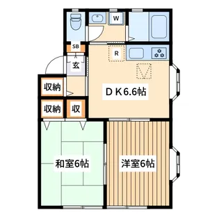 カシーナマロン【1階】の間取り