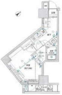 ルクシェール新宿中落合【2階】の間取り