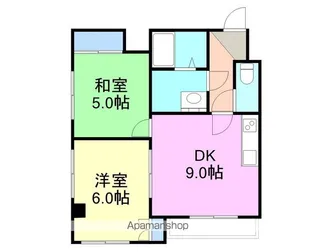 グランディールマツノ【3階】の間取り
