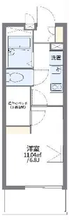 レオパレスロイヤルパーム【3階】の間取り