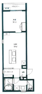 ファーデン二子【1階】の間取り