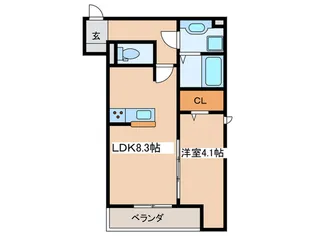 Dアセット飛田給【2階】の間取り