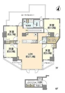オープンレジデンシア南青山ウエストテラスの間取り