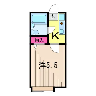 ミント大谷田【1階】の間取り