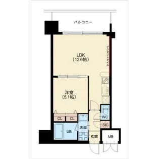 グランカーサ新大阪SOUTH(旧スプランディッド新大阪SOUTH【9階】の間取り