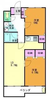 ベルフォーレ植木野【1階】の間取り