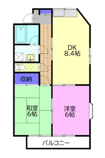 メゾン・ドゥ麻実【1階】の間取り