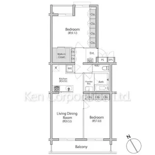 六本木BLESS【3階】の間取り