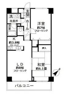 N-flats横浜大岡【1階】の間取り