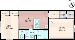 「防音マンション」VORT瀬田レジデンス【1階】の間取り