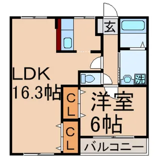 西 ハイツ【1階】の間取り