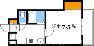 ルミノーソ三篠【3階】の間取り