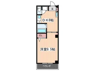 休石ビル【3階】の間取り