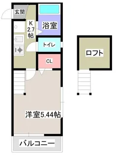 ローレル東大和【2階】の間取り