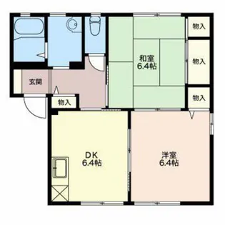 コーポ仙徳【1階】の間取り