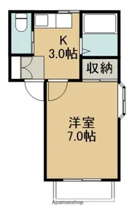 ニューパレス佐貫【1階】の間取り