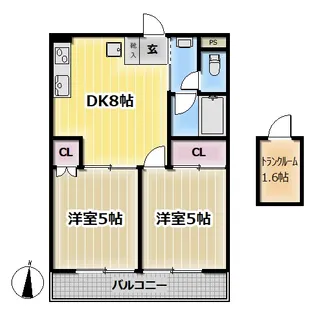 FIORE SANNO【2階】の間取り
