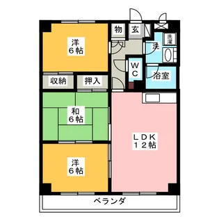 サンつゆはし【2階】の間取り