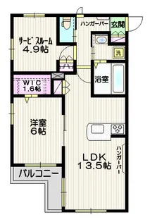 ヴィラ ソレイユ【2階】の間取り