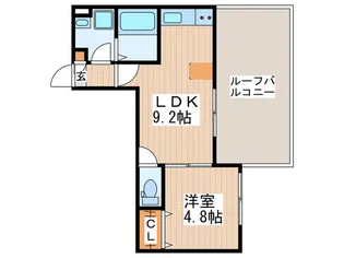 ヴァンベールヒルズ国立【3階】の間取り