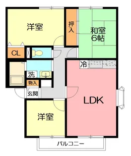 クレアン ヌーヴUB【1階】の間取り