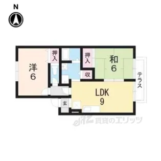 ヴェルリバージュ【1階】の間取り