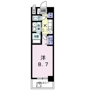 エレガンス富士【4階】の間取り