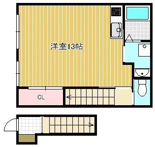 伊勢町新築ハイツ【2階】の間取り
