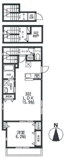 シャルール【3階】の間取り