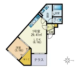 グレイス緑が丘【1階】の間取り