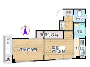 *池袋4丁目貸マンション【2階】の間取り