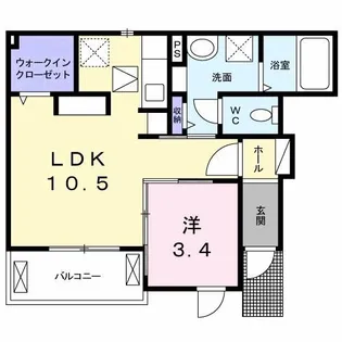 ハイルング【1階】の間取り