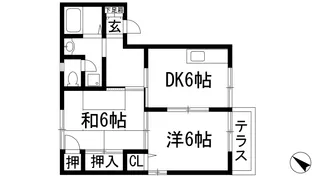 メゾンデールクレアC棟【1階】の間取り