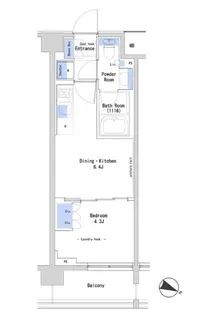 ルフォンプロブレ中野富士見町ザ・レジデンス【2階】の間取り