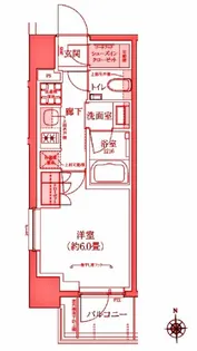 グレーシアフィット横浜【5階】の間取り
