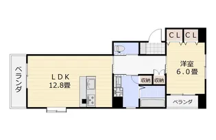 扶桑ホール上之園【5階】の間取り