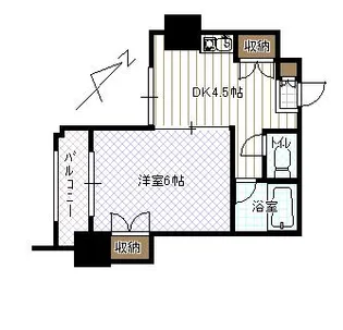 アペックス四ツ井【4階】の間取り