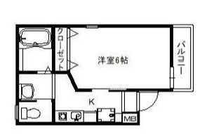 メゾン・ド・カトレア【1階】の間取り