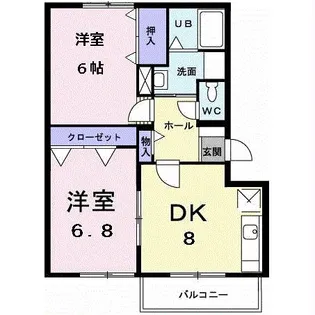 ハイツムラタ【2階】の間取り