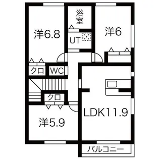 S.S.T【2階】の間取り