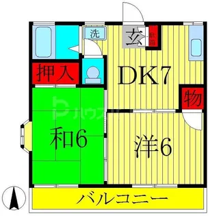 たんぽぽハイツ【2階】の間取り